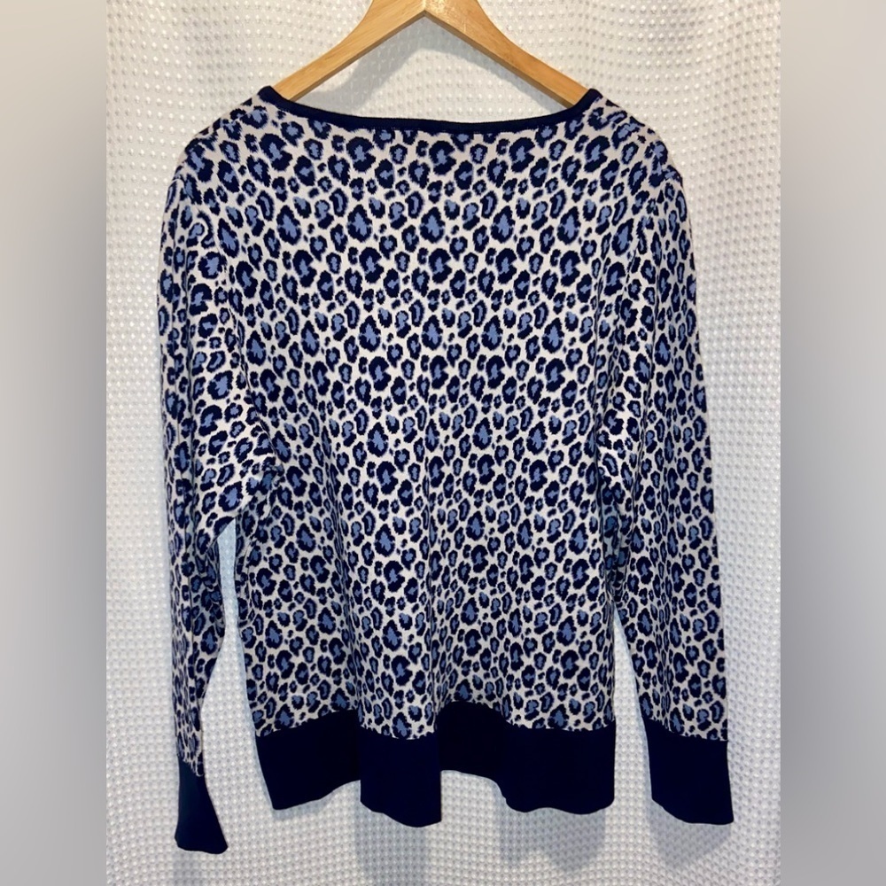 PARKHURST cheetah print Dylan Cardigan size XL - Picture 11 of 12